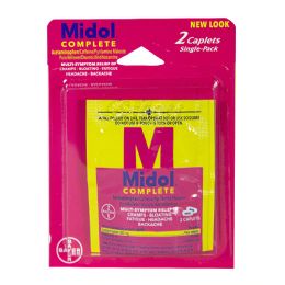 12 Wholesale Travel Size Menstrual Complete - Card Of 2