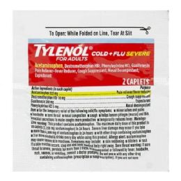 50 Bulk Travel Size Cold Relief Cold Flu Severe Pack Of 2