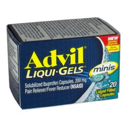 6 Pieces Travel Size Advil Liqui Gel Minis Box Of 20 - First Aid Gear