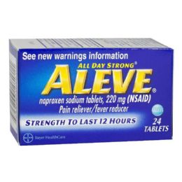 3 Pieces Travel Size Aleve Tablets Box Of 24 - First Aid Gear