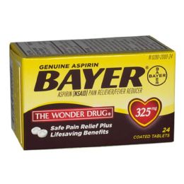 3 Pieces Aspirin Box - Bayer Aspirin Box Of 24 - First Aid Gear