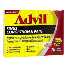 6 of Advil Sinus Congestion Pain - Box