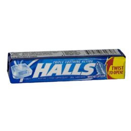 40 Wholesale Halls Cough Suppressant Regular Drops Stick Of 9 Drops