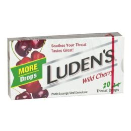 20 Bulk Wild Cherry Throat Drops Box Of 20