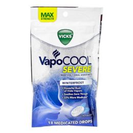 12 Pieces Vapocool Medicated Drops - Pack Of 18 - First Aid Gear