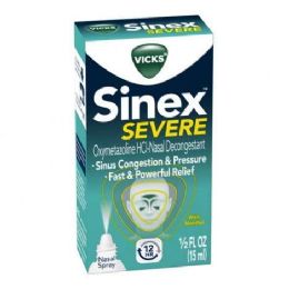4 Bulk Sinex Travel Size 12 Hour Nasal Spray - 0.5 Oz.