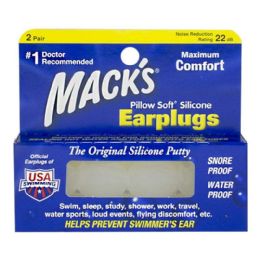 6 Wholesale Earplugs - Pillow Soft Silicone Earplugs 2 Pairs