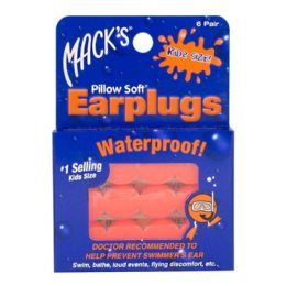 6 Wholesale Earplugs - Soft Moldable Silicone Putty Kids Size Earplugs 6 Pairs