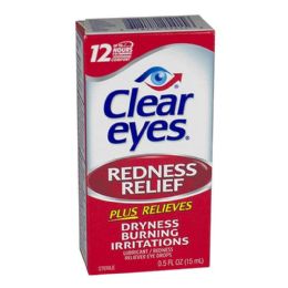 6 Pieces 8 Hour Redness Relief Eye Drops - 0.5 Oz. - First Aid Gear