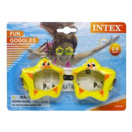24 Wholesale Goggles - Intex Fun Goggles Ages 3-8