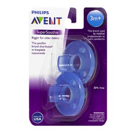 24 Wholesale Avent Super Soothie Pacifier 3+ MonthS- Card Of 2