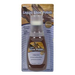 72 Units of Brown Shoe Polish - Allary Liquid Shoe Polish Brown 2.53 Oz. - Footwear & Shoes