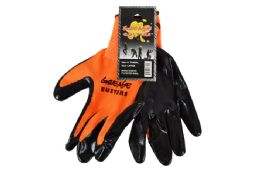 48 Pieces Orange Nitrile Work GloveS-Large - Working Gloves