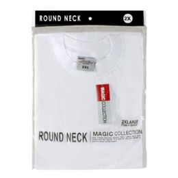 Wholesale Men's White T-Shirts -Size 2x - Pack Of 1
