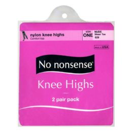 36 Wholesale Kneehighs - No Nonsense Kneehighs Nude 2 Pairs