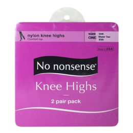 36 Wholesale Kneehighs - No Nonsense Kneehighs Tan 2 Pairs