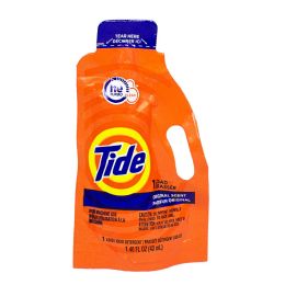 72 Wholesale Travel Size Tide 1 Load Liquid Detergent - 43 ml.