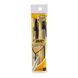 12 of Bic Crystal Black Pens - Pack