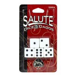 12 Packs Dice - Card Of 5 - Playing Cards, Dice & Poker
