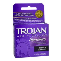 6 Wholesale Her Pleasure Condoms - Box Of 3