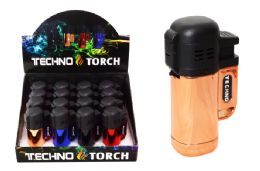 16 Wholesale Metallic Triple Torch Lighter