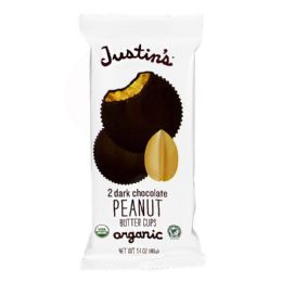 12 Pieces Justin's Dark Chocolate Peanut Butter Cups - 1.4 Oz. - Food & Beverage Gear