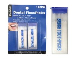 144 Wholesale 120pc Dental Floss Picks