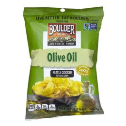 72 Wholesale Potato Chips - Boulder Canyon Olive Oil Kettle Cooked Potato Chips 1.75 Oz.