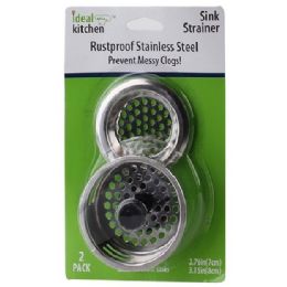 60 Units of 2pc Stainless Steel Sink Strainer - Strainers & Funnels
