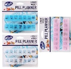 24 Pieces 2pc Weekly Pill Planner - Pill Boxes and Accesories