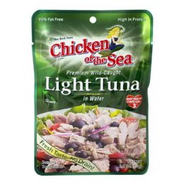 48 Bulk Light Tuna - Chicken Of The Sea Light Tuna 2.5 Oz. Pouch