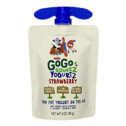 18 Pieces Yogurtz Strawberry On The Go - 3 Oz. - Food & Beverage Gear