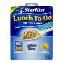 12 Pieces Chunk Light Tuna Lunch TO-Go KiT- 4.1 Oz. Plus Crackers & Mayo - Food & Beverage Gear
