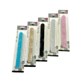 72 Wholesale 3 Pack Glitter Nail Files