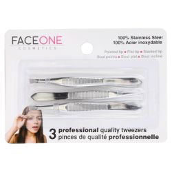 72 Pieces 3 Pack Cosmetic Tweezers - Scissors and Tweezers