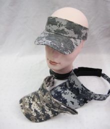 36 Pieces Army Camouflage Sun Visor Hatmen - Sun Hats