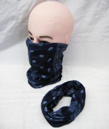 72 Wholesale Cool Neck Gaiter Mask For Men And Women - Full Face Covering In Blue