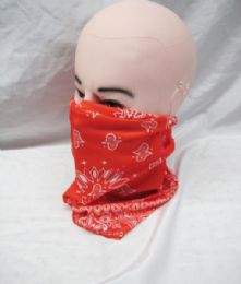 48 Wholesale Butterfly Flying Headwear Headband Multifunctional Scarf Bandana Face Mask For Women Men In Red