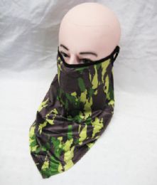 48 Wholesale Army Pattern Neck Gaiter Face Mask For Cycling Outdoor Sports