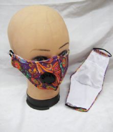 48 Wholesale Reusable Fabric Face Mask Covering With Filter Insert Pocket Unisex Washable Breathable Print Cloth Mouth Shield Protection Comfy