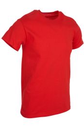 Men's Cotton Short Sleeve T-Shirt Size Medium, Red