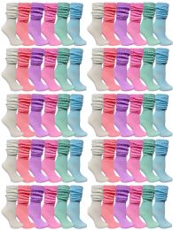 60 Wholesale 60 Pack Yacht & Smith Womens Cotton Slouch Socks, Womans Knee High Boot Socks (pastel)