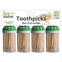24 Wholesale 4 Pack 800 Count Toothpick