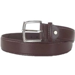 36 Wholesale Mixed Size Men Belt In Brown