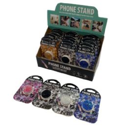 48 Wholesale Collapsible Phone/tablet Grip And Stand [textured Glitter]