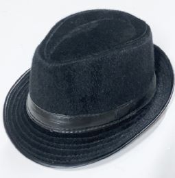 60 Wholesale Fur Solid Fedora Hat