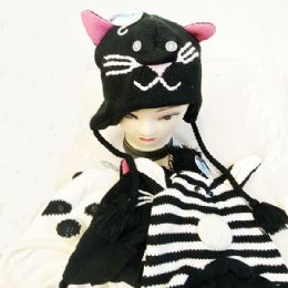 36 Wholesale Animal Cat Knit Hat