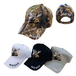24 Units of Moose Ball Cap - Hunting Caps