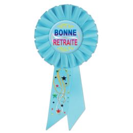 6 Pieces Bonne Retraite (Happy Retirement)Rosette - Bows & Ribbons