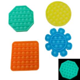 24 Wholesale Push Pop Fidget Toy [glow 4 Styles]